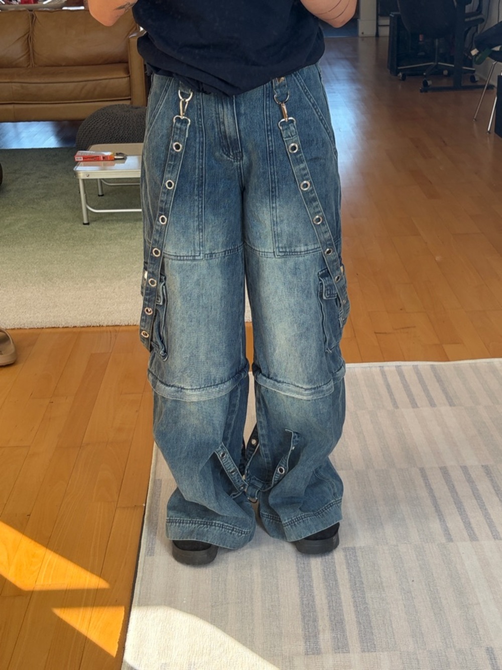 Dolls Kill Dual Delight Convertible Jeans